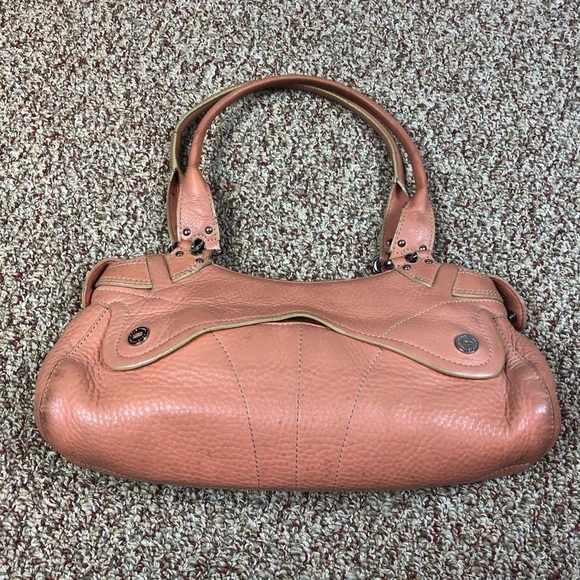 Vintage Salmon Cole Haan Shoulder Purse - Picture 2 of 9